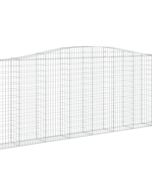 Încărcați imaginea în vizualizatorul Galerie, Coșuri gabion arcuite 2 buc, 400x30x140/160 cm, fier galvanizat - Lando
