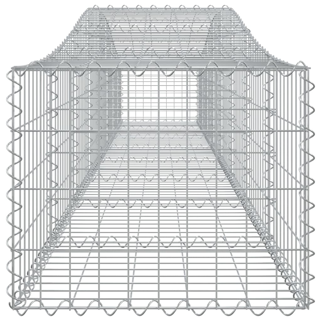 Coșuri gabion arcuite 6 buc, 400x50x40/60 cm, fier galvanizat - Lando