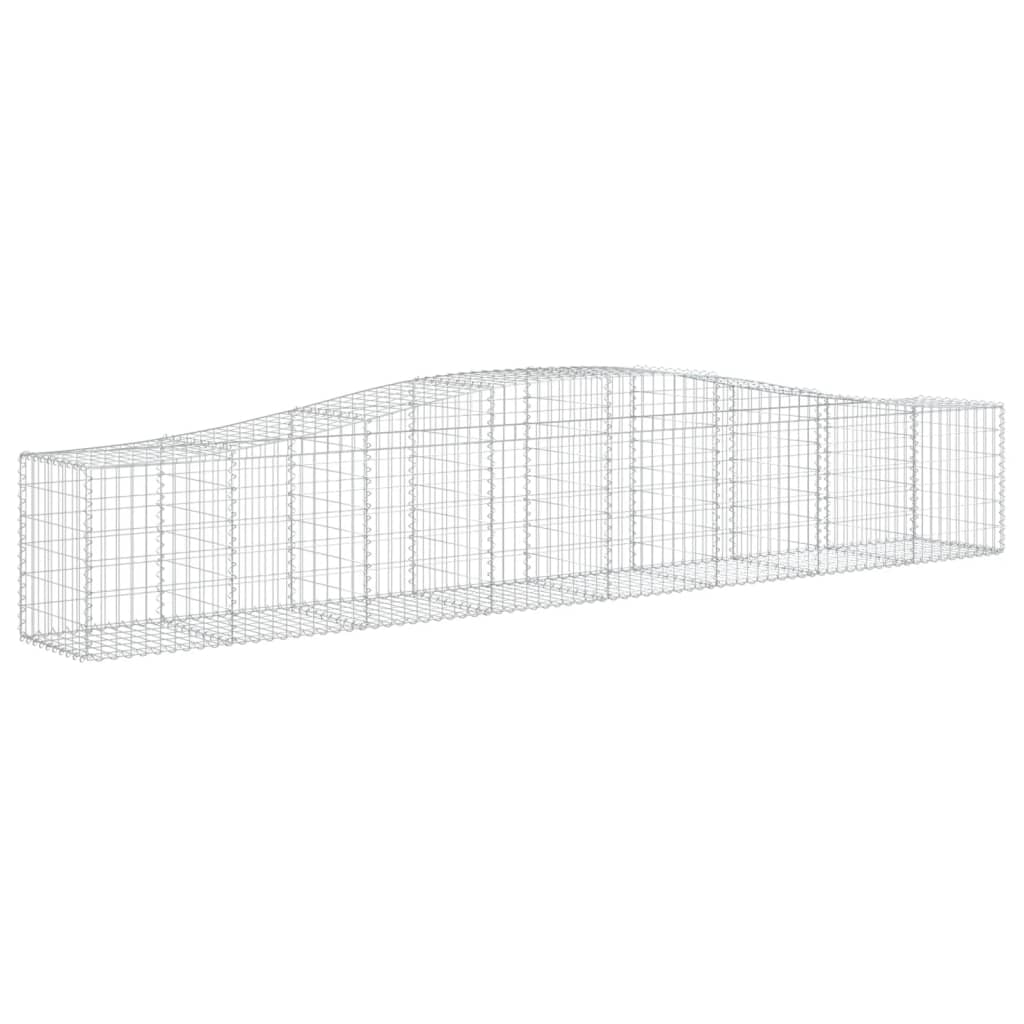 Coșuri gabion arcuite 2 buc, 400x50x60/80 cm, fier galvanizat - Lando