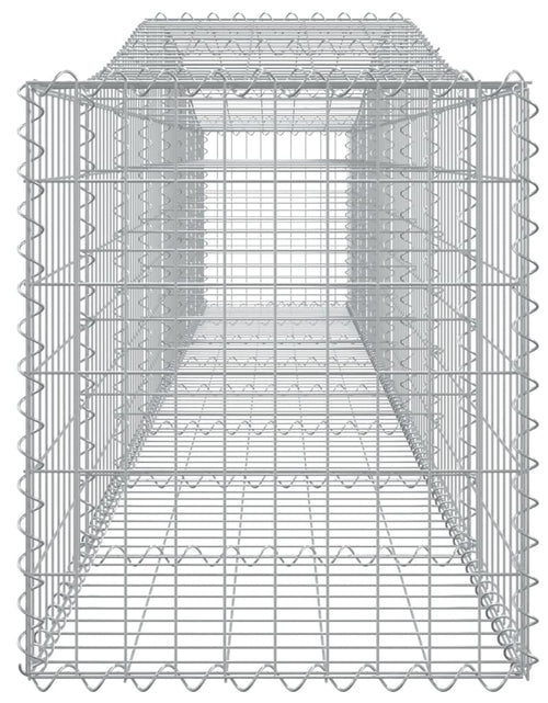 Încărcați imaginea în vizualizatorul Galerie, Coșuri gabion arcuite 2 buc, 400x50x60/80 cm, fier galvanizat - Lando
