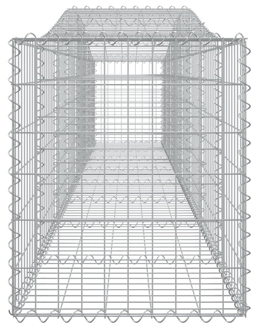 Загрузите изображение в средство просмотра галереи, Coșuri gabion arcuite 5 buc, 400x50x60/80 cm, fier galvanizat - Lando
