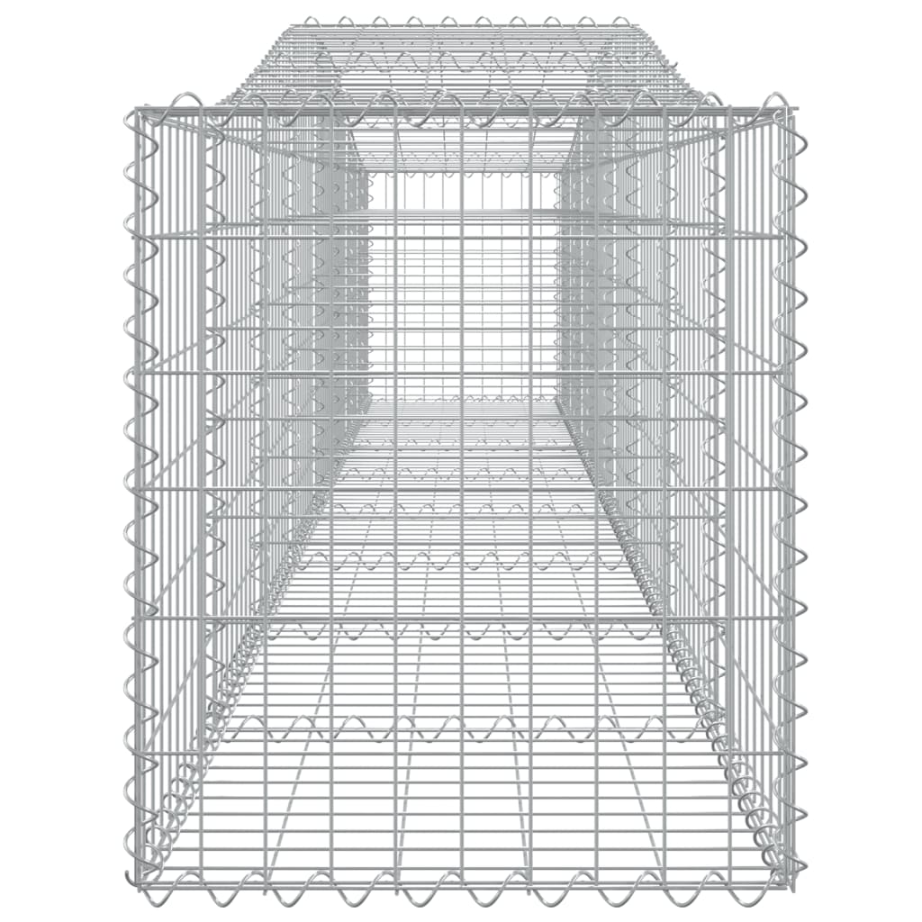 Coșuri gabion arcuite 5 buc, 400x50x60/80 cm, fier galvanizat - Lando