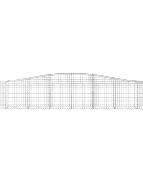 Загрузите изображение в средство просмотра галереи, Coșuri gabion arcuite 6 buc, 400x50x60/80 cm, fier galvanizat - Lando
