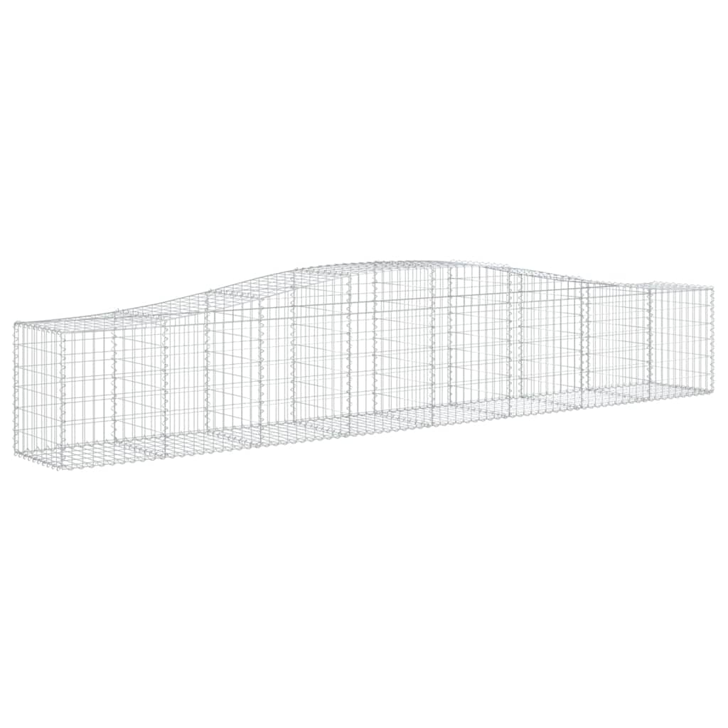 Coșuri gabion arcuite 7 buc, 400x50x60/80 cm, fier galvanizat - Lando