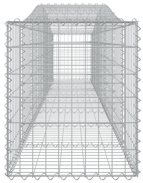 Încărcați imaginea în vizualizatorul Galerie, Coșuri gabion arcuite 9 buc, 400x50x60/80 cm, fier galvanizat - Lando
