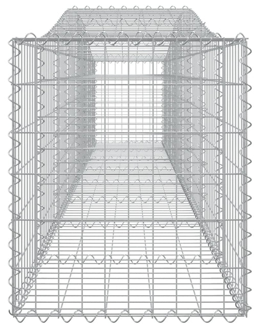 Încărcați imaginea în vizualizatorul Galerie, Coșuri gabion arcuite 10 buc, 400x50x60/80 cm, fier galvanizat - Lando
