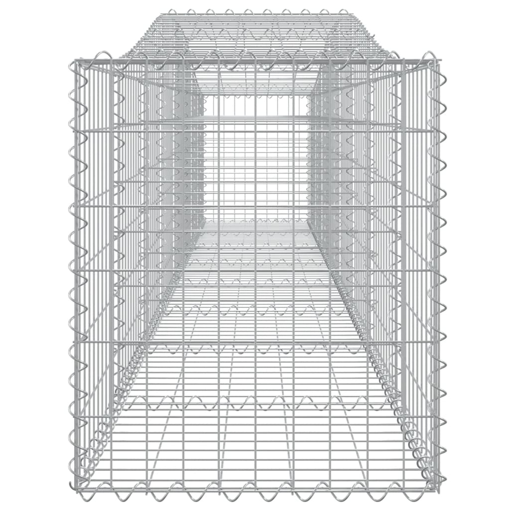 Coșuri gabion arcuite 10 buc, 400x50x60/80 cm, fier galvanizat - Lando