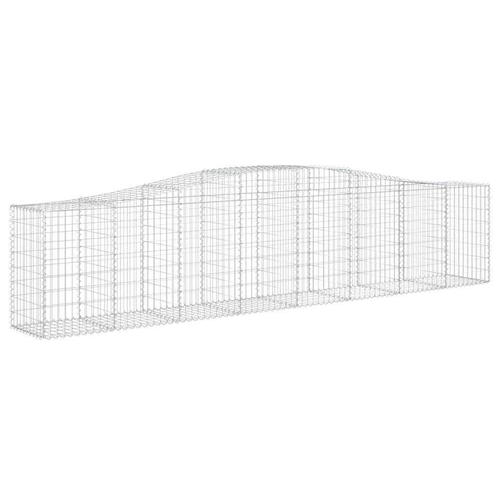 Coșuri gabion arcuite 8 buc, 400x50x80/100 cm, fier galvanizat - Lando