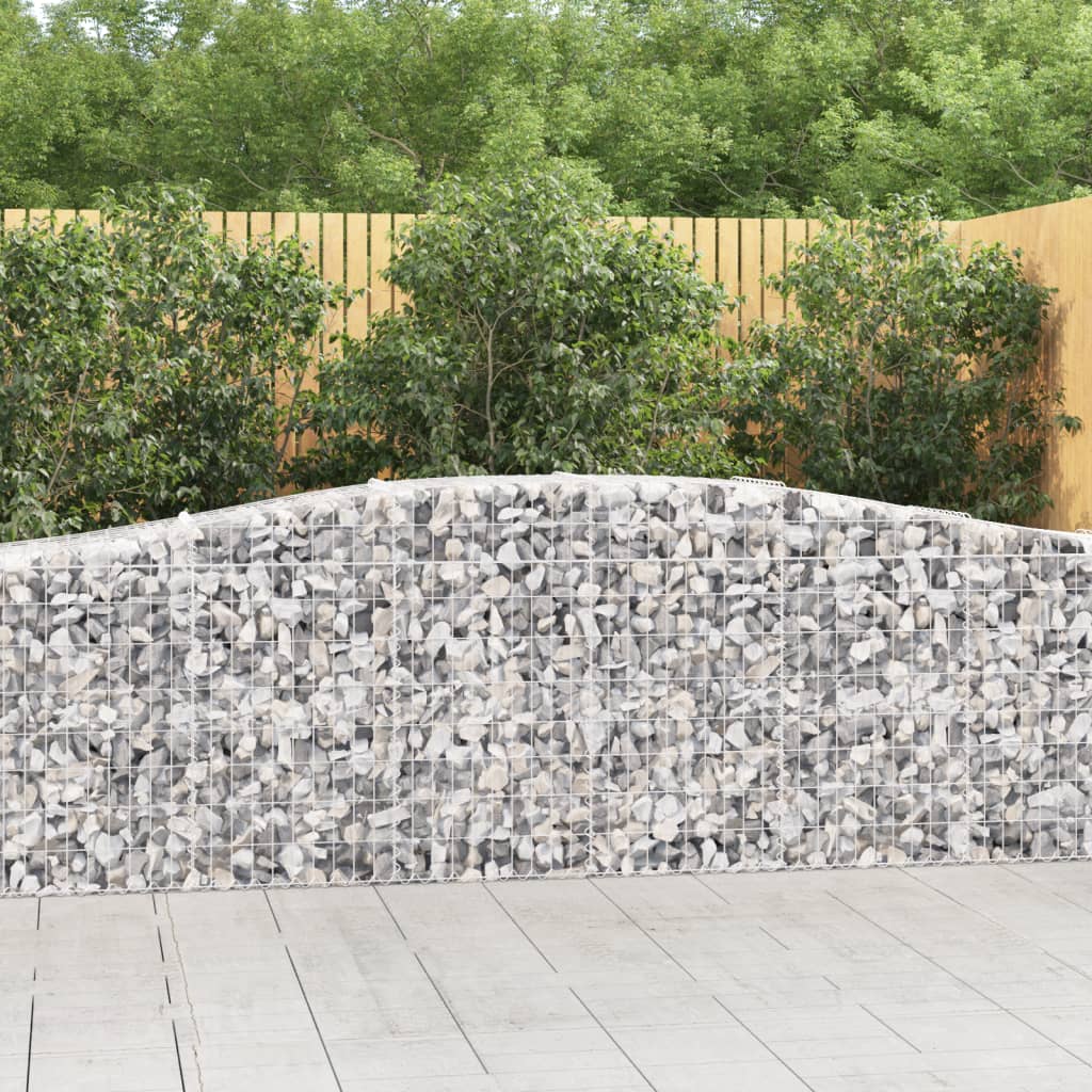 Coșuri gabion arcuite 25 buc, 400x50x80/100 cm, fier galvanizat - Lando