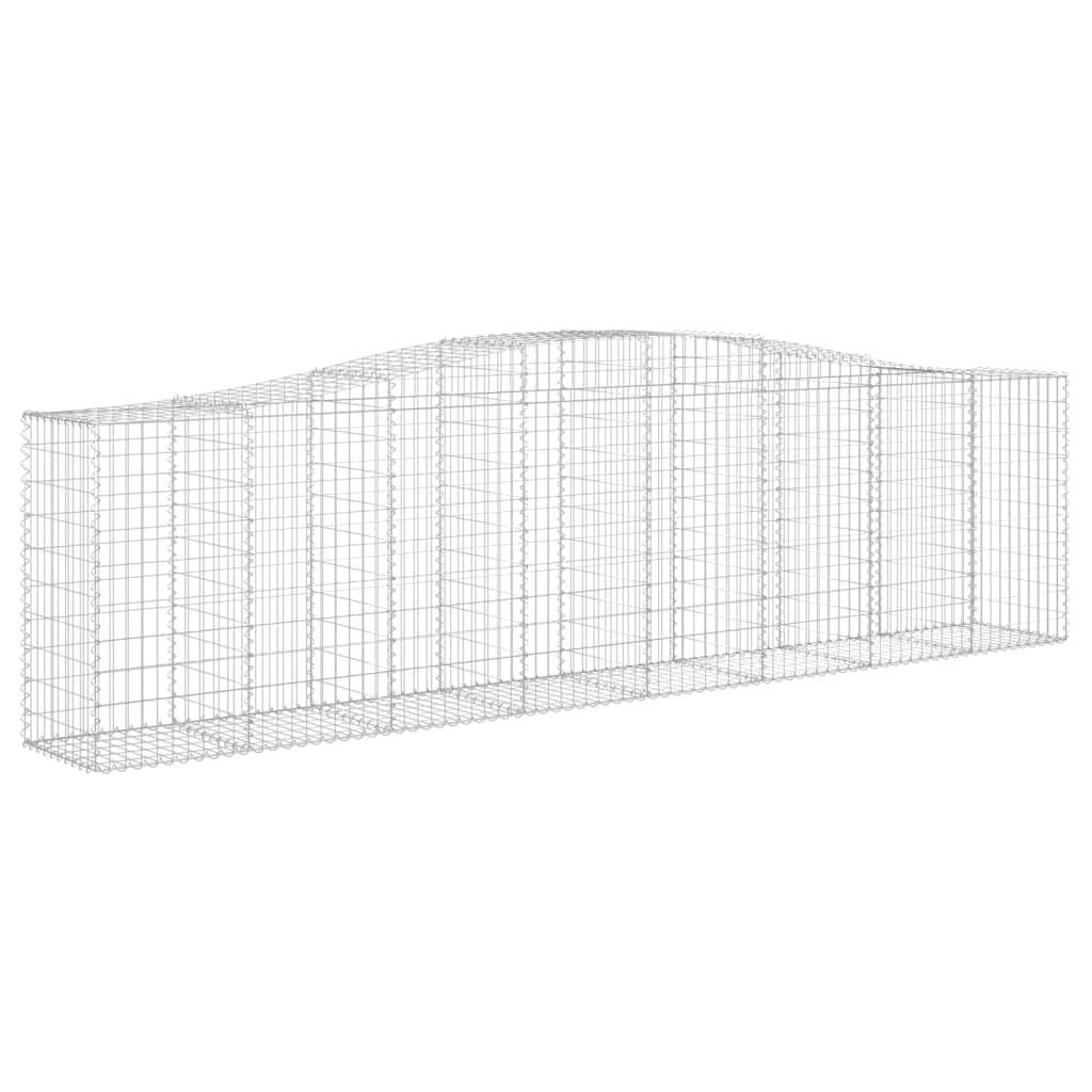 Coșuri gabion arcuite 2 buc, 400x50x100/120 cm fier galvanizat Lando - Lando