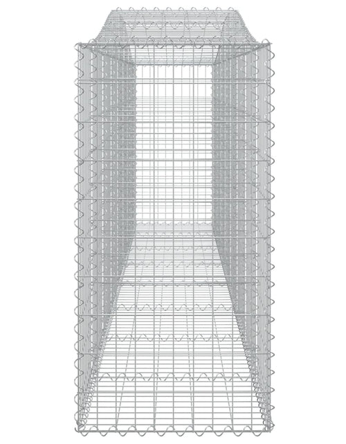 Încărcați imaginea în vizualizatorul Galerie, Coșuri gabion arcuite 3 buc, 400x50x100/120 cm fier galvanizat - Lando
