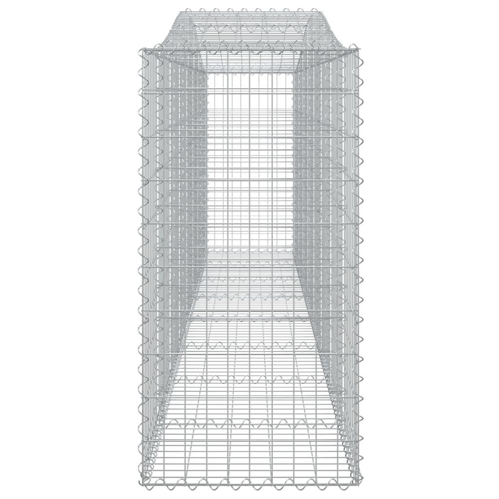 Coșuri gabion arcuite 4 buc, 400x50x100/120 cm fier galvanizat - Lando