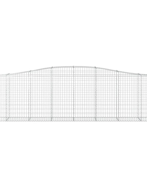 Загрузите изображение в средство просмотра галереи, Coșuri gabion arcuite 6 buc, 400x50x100/120 cm fier galvanizat - Lando
