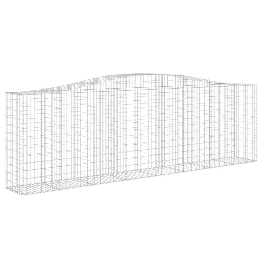 Coșuri gabion arcuite 3 buc, 400x50x120/140 cm, fier galvanizat - Lando