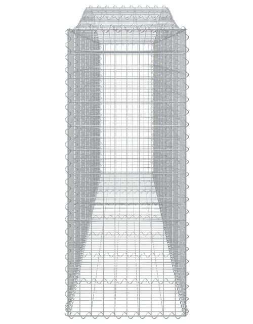 Загрузите изображение в средство просмотра галереи, Coșuri gabion arcuite 3 buc, 400x50x120/140 cm, fier galvanizat - Lando
