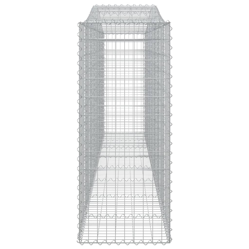 Coșuri gabion arcuite 3 buc, 400x50x120/140 cm, fier galvanizat - Lando