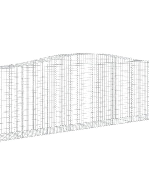 Încărcați imaginea în vizualizatorul Galerie, Coșuri gabion arcuite 10 buc, 400x50x120/140cm, fier galvanizat - Lando
