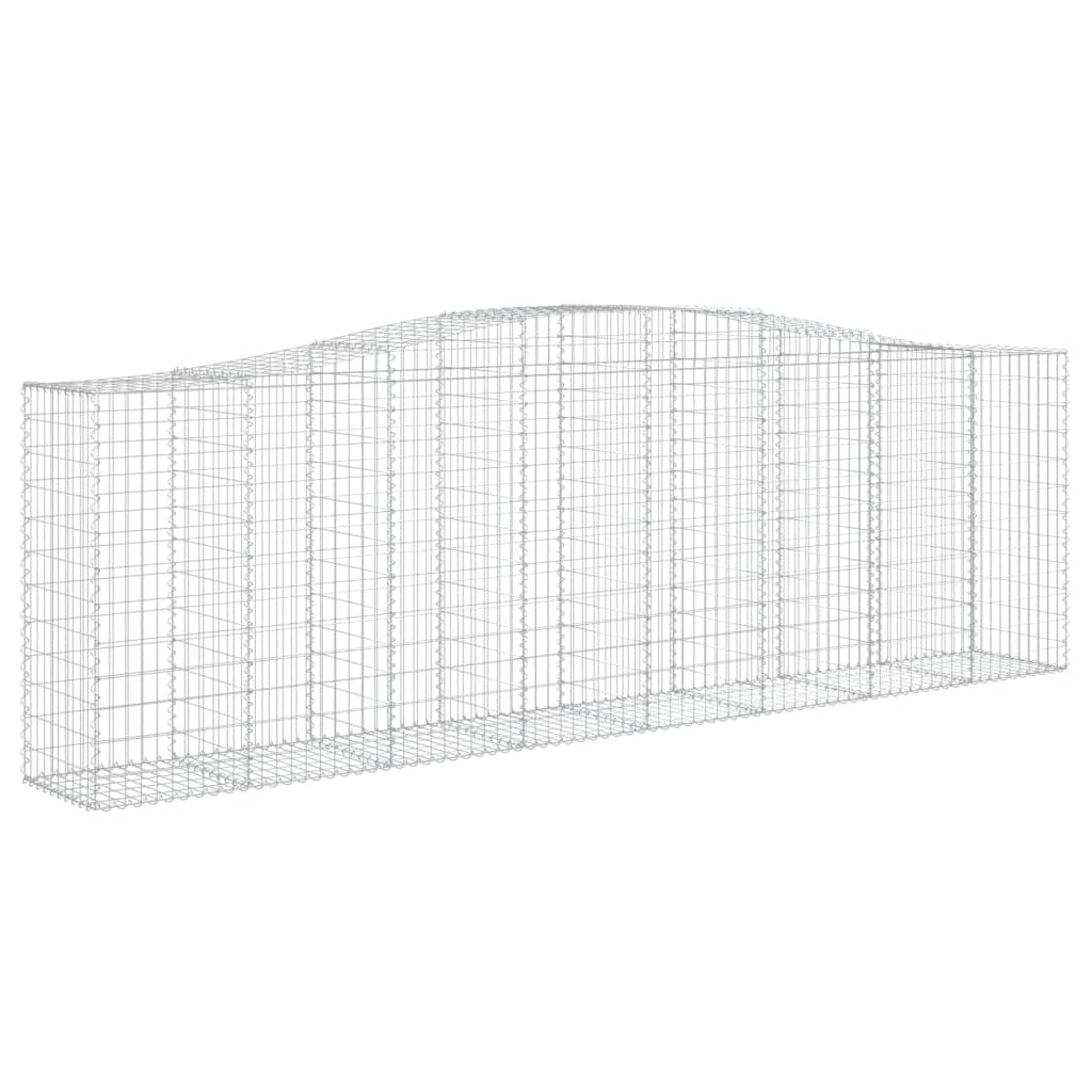 Coșuri gabion arcuite 10 buc, 400x50x120/140cm, fier galvanizat - Lando