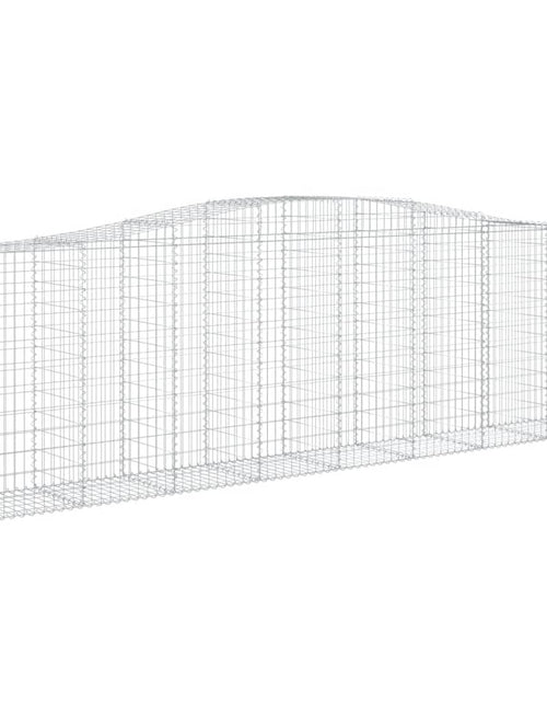 Încărcați imaginea în vizualizatorul Galerie, Coșuri gabion arcuite 15 buc, 400x50x120/140cm, fier galvanizat - Lando
