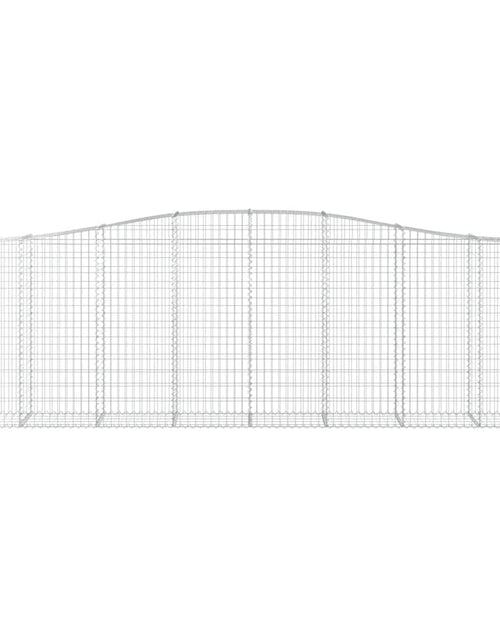 Загрузите изображение в средство просмотра галереи, Coșuri gabion arcuite 20 buc, 400x50x120/140cm, fier galvanizat - Lando
