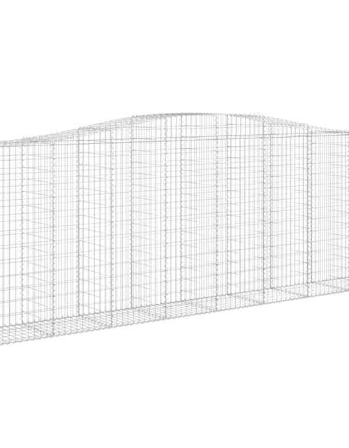 Încărcați imaginea în vizualizatorul Galerie, Coșuri gabion arcuite 3 buc, 400x50x140/160 cm, fier galvanizat - Lando
