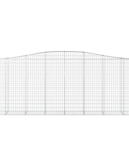 Încărcați imaginea în vizualizatorul Galerie, Coșuri gabion arcuite 3 buc, 400x50x140/160 cm, fier galvanizat - Lando
