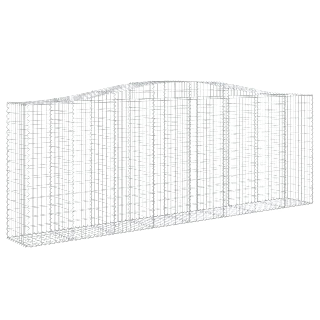 Coșuri gabion arcuite 4 buc, 400x50x140/160 cm, fier galvanizat - Lando