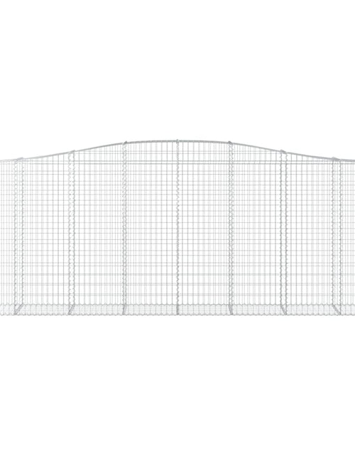 Загрузите изображение в средство просмотра галереи, Coșuri gabion arcuite 4 buc, 400x50x140/160 cm, fier galvanizat - Lando
