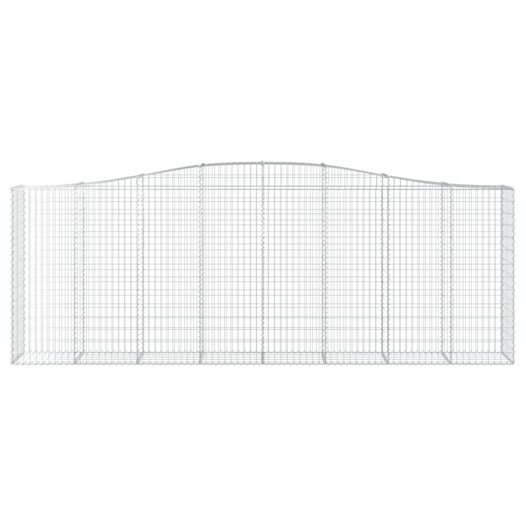 Coșuri gabion arcuite 6 buc, 400x50x140/160 cm, fier galvanizat - Lando