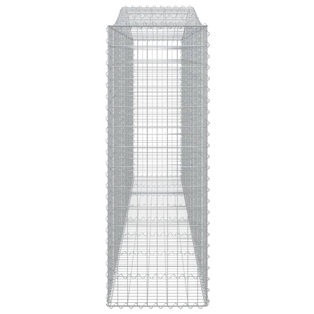 Coșuri gabion arcuite 7 buc, 400x50x140/160 cm, fier galvanizat - Lando