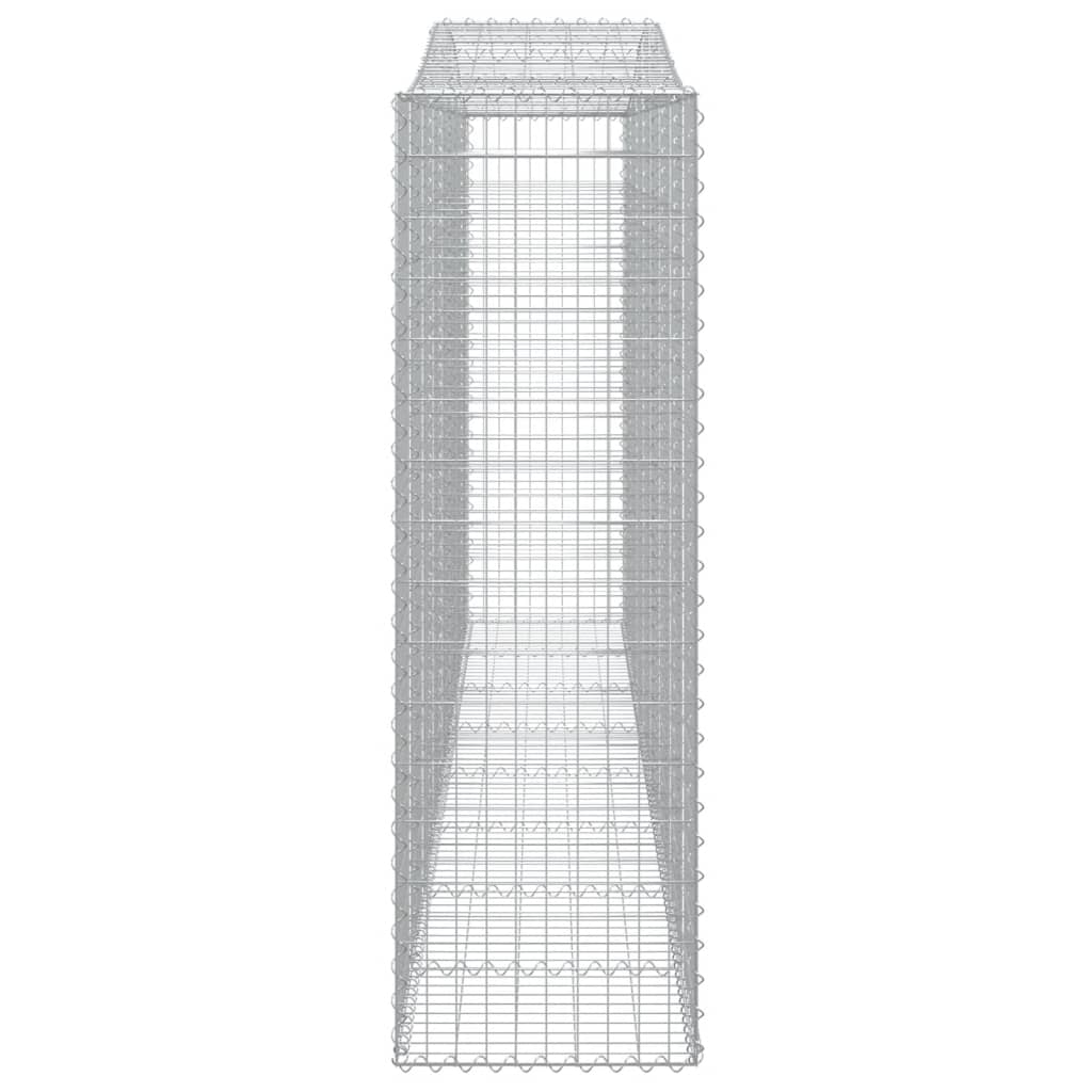 Coș gabion arcuit, 10 buc, 400x50x160/180 cm, fier galvanizat - Lando