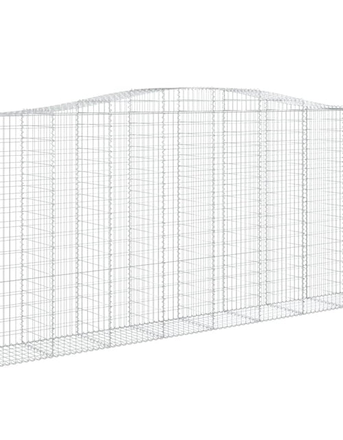 Încărcați imaginea în vizualizatorul Galerie, Coșuri gabion arcuite 2 buc, 400x50x180/200 cm, fier galvanizat - Lando
