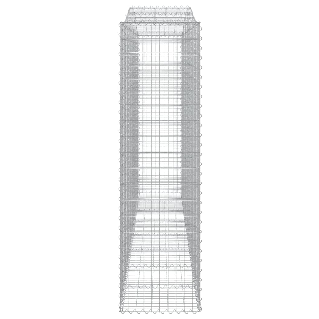 Coșuri gabion arcuite 4 buc, 400x50x180/200 cm, fier galvanizat - Lando