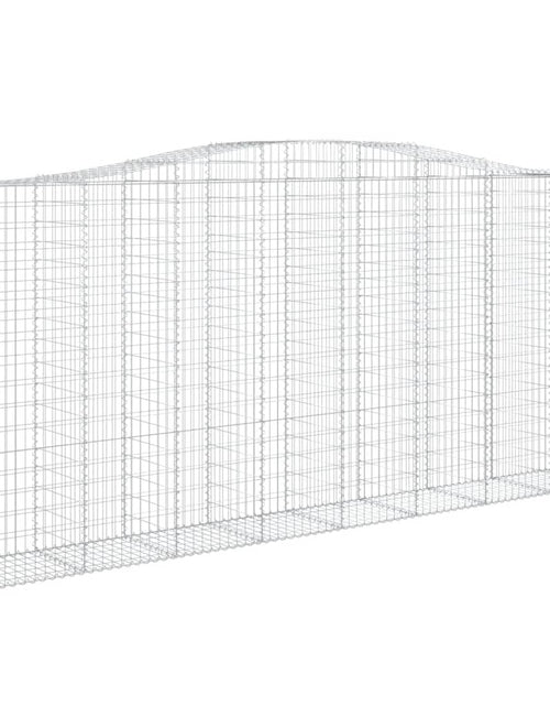 Încărcați imaginea în vizualizatorul Galerie, Coșuri gabion arcuite 6 buc, 400x50x180/200 cm, fier galvanizat - Lando
