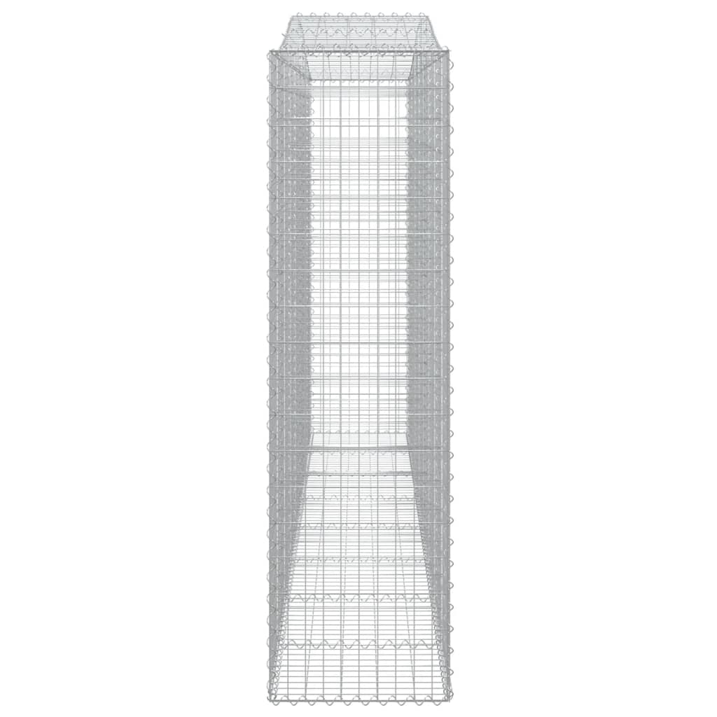 Coșuri gabion arcuite 9 buc, 400x50x180/200 cm, fier galvanizat - Lando