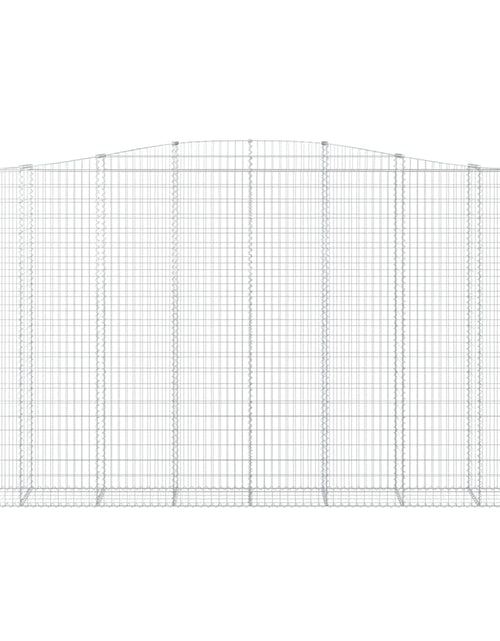 Încărcați imaginea în vizualizatorul Galerie, Coșuri gabion arcuite, 2 buc, 400x50x220/240cm, fier galvanizat - Lando
