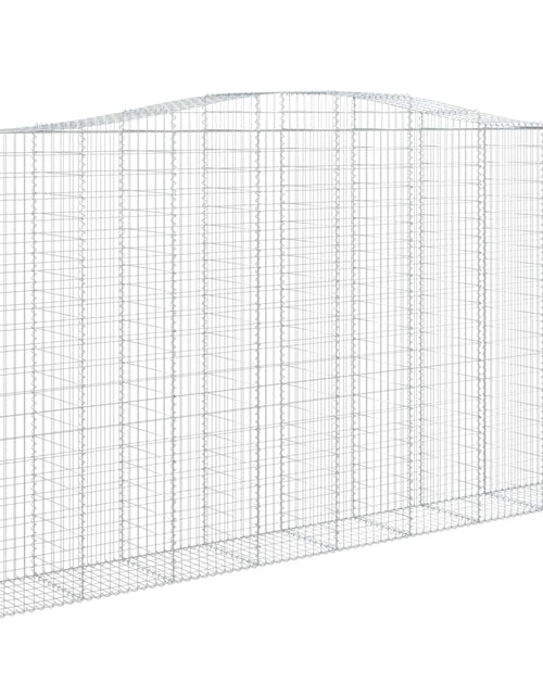 Încărcați imaginea în vizualizatorul Galerie, Coșuri gabion arcuite, 8 buc, 400x50x220/240cm, fier galvanizat - Lando
