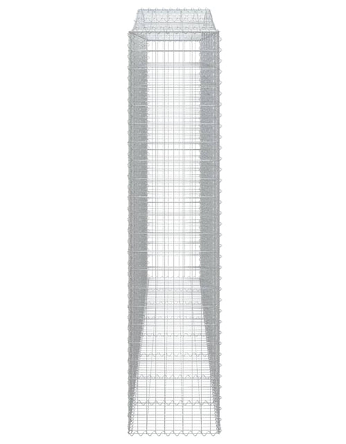 Încărcați imaginea în vizualizatorul Galerie, Coșuri gabion arcuite, 8 buc, 400x50x220/240cm, fier galvanizat - Lando
