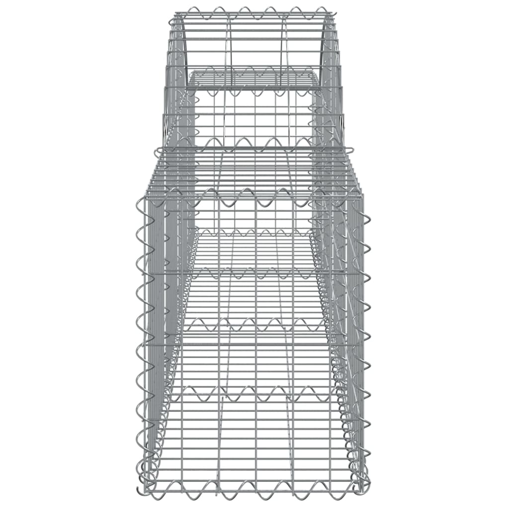 Coșuri gabion arcuite 4 buc, 200x30x40/60 cm, fier galvanizat - Lando