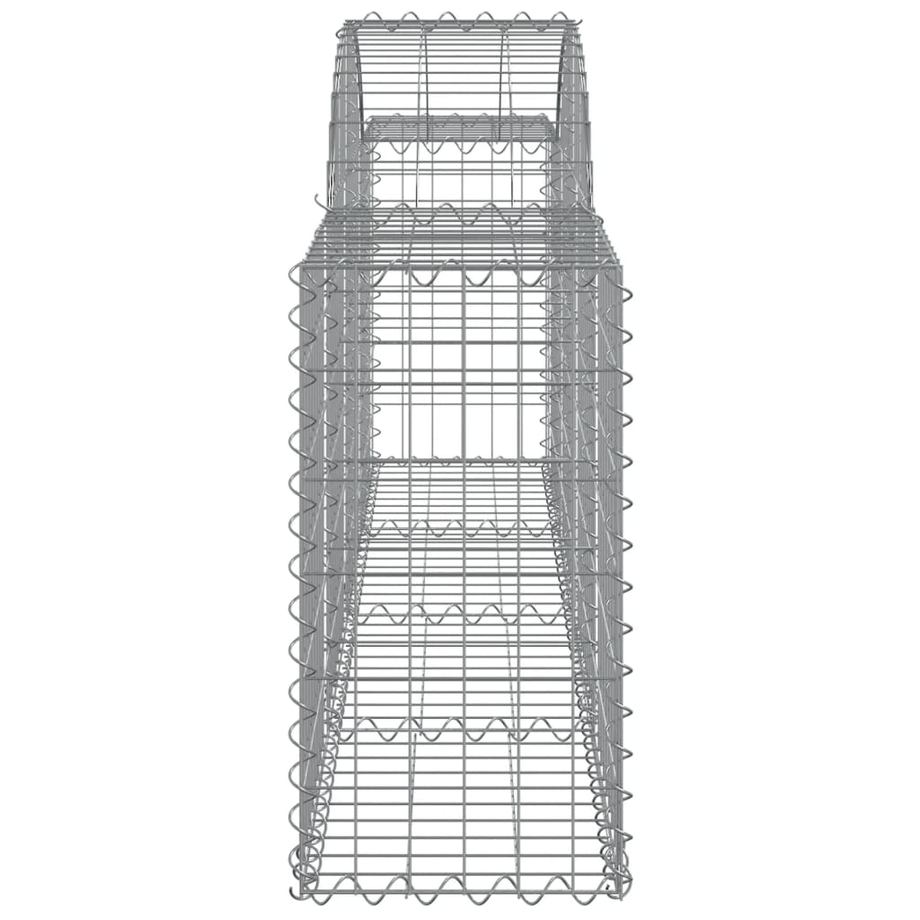 Coșuri gabion arcuite 5 buc, 200x30x60/80 cm, fier galvanizat - Lando