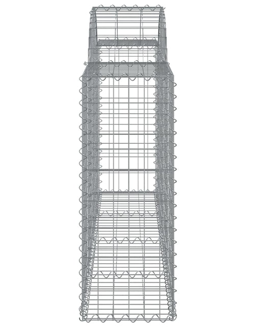 Загрузите изображение в средство просмотра галереи, Coșuri gabion arcuite 2 buc, 200x30x80/100cm, fier galvanizat - Lando
