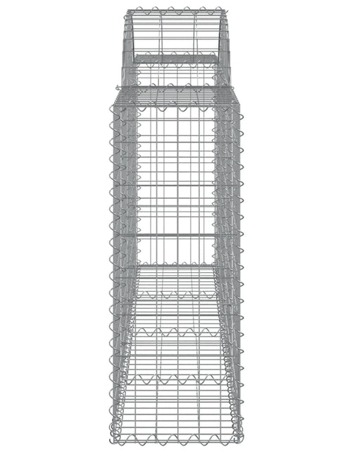 Загрузите изображение в средство просмотра галереи, Coșuri gabion arcuite 3 buc, 200x30x80/100cm, fier galvanizat - Lando
