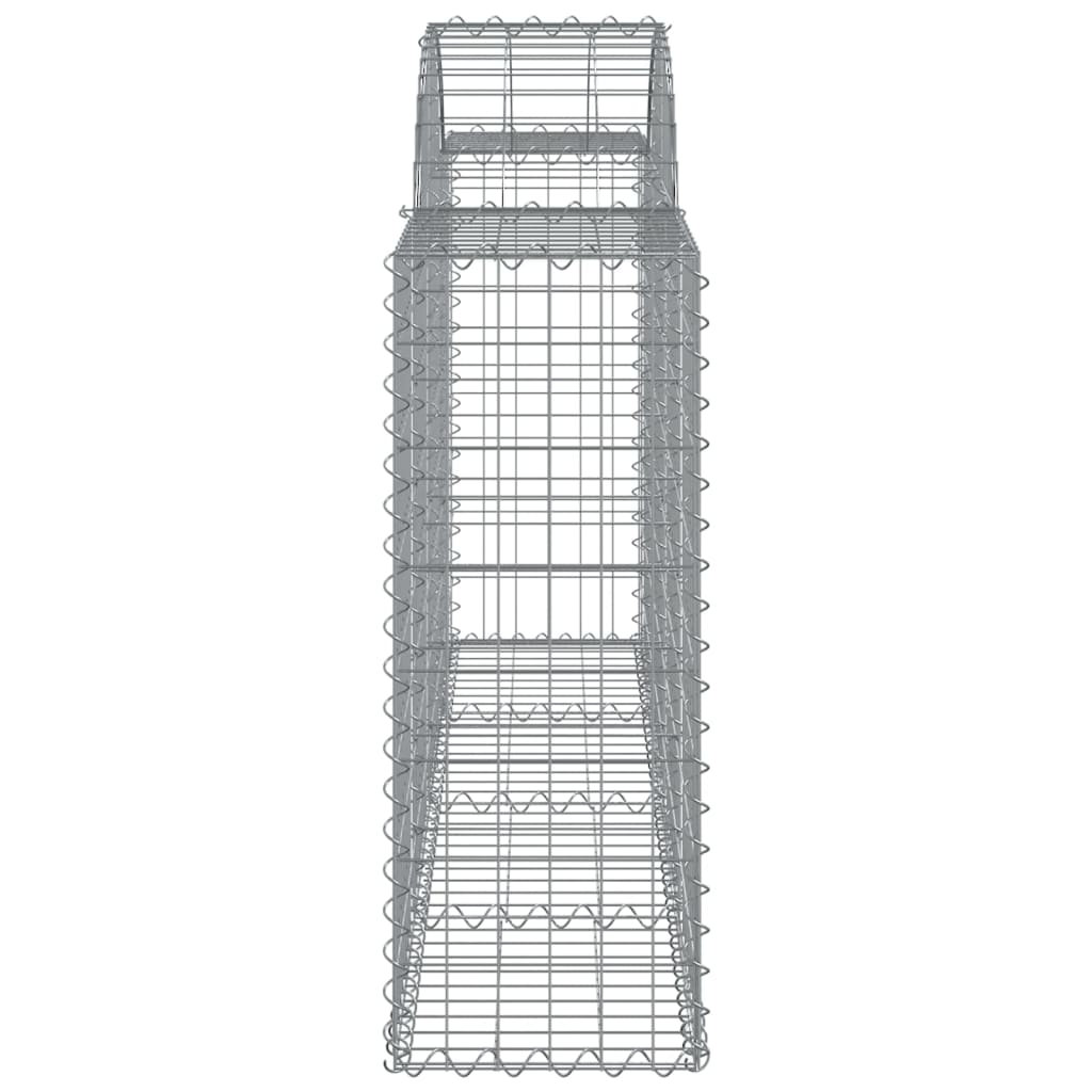 Coșuri gabion arcuite 8 buc, 200x30x80/100cm, fier galvanizat - Lando