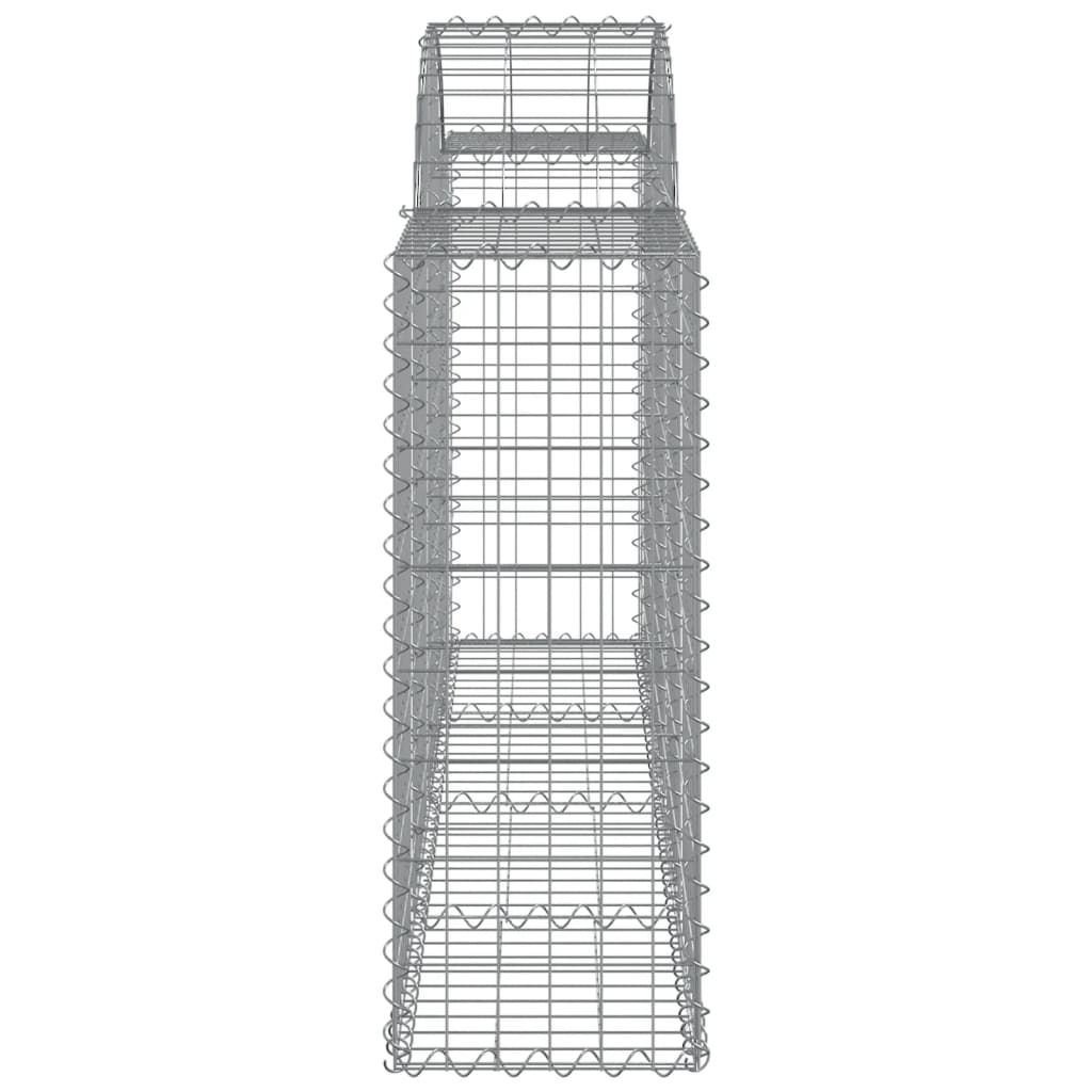 Coșuri gabion arcuite 14 buc, 200x30x80/100cm, fier galvanizat - Lando