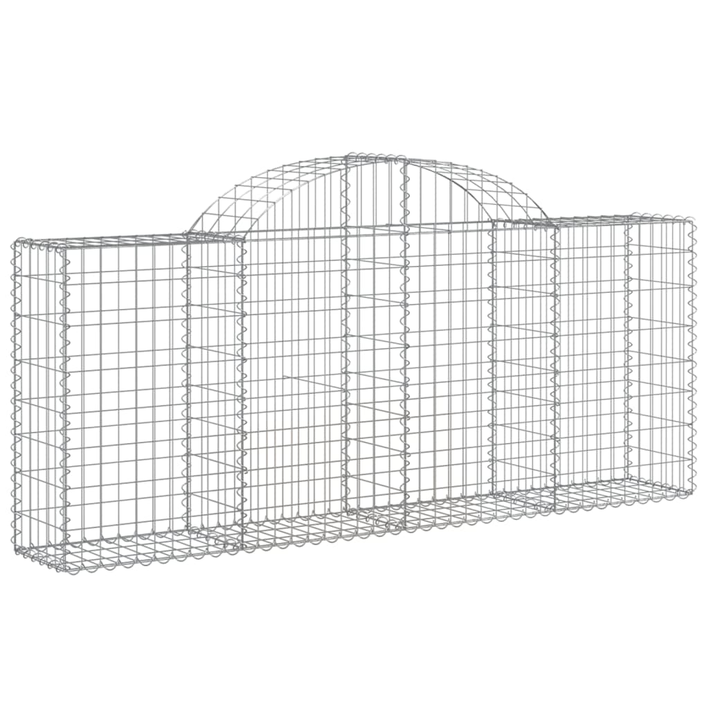 Coșuri gabion arcuite 20 buc, 200x30x80/100 cm, fier galvanizat - Lando