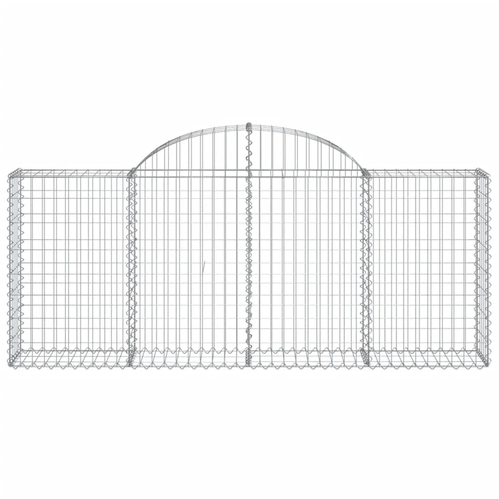 Coșuri gabion arcuite 20 buc, 200x30x80/100 cm, fier galvanizat - Lando