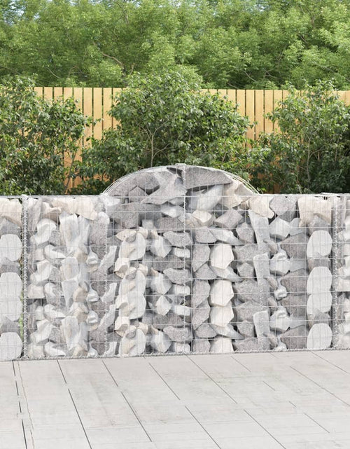 Încărcați imaginea în vizualizatorul Galerie, Coșuri gabion arcuite 4 buc, 200x30x100/120 cm fier galvanizat - Lando
