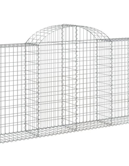 Încărcați imaginea în vizualizatorul Galerie, Coșuri gabion arcuite 8 buc, 200x30x100/120 cm fier galvanizat - Lando
