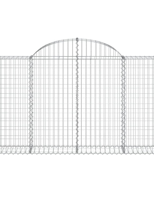 Загрузите изображение в средство просмотра галереи, Coșuri gabion arcuite 8 buc, 200x30x100/120 cm fier galvanizat - Lando
