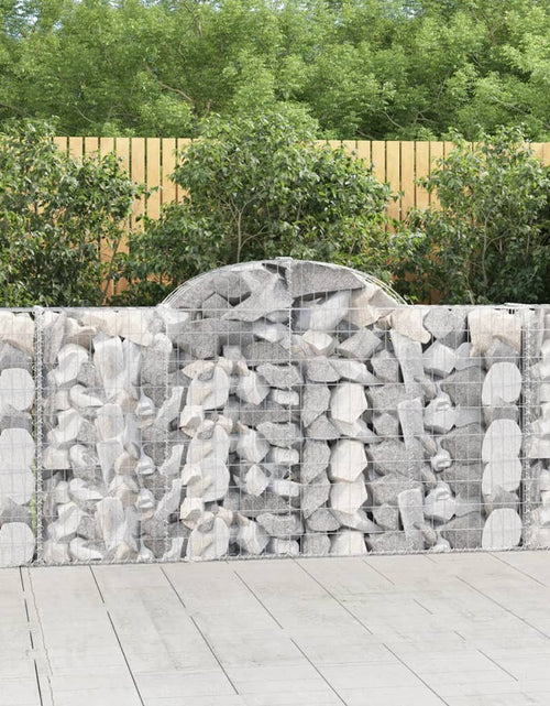 Încărcați imaginea în vizualizatorul Galerie, Coșuri gabion arcuite 9 buc, 200x30x100/120 cm fier galvanizat - Lando
